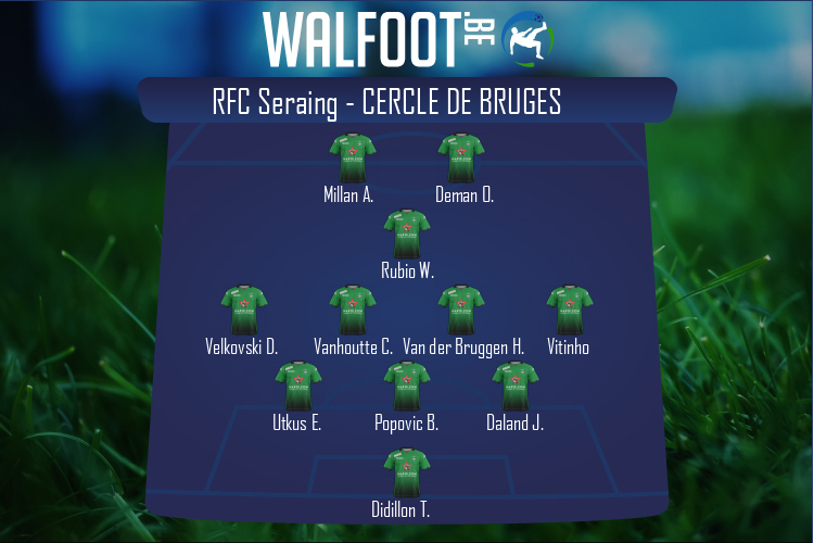 Composition Cercle de Bruges | RFC Seraing - Cercle de Bruges (21/08/2021)