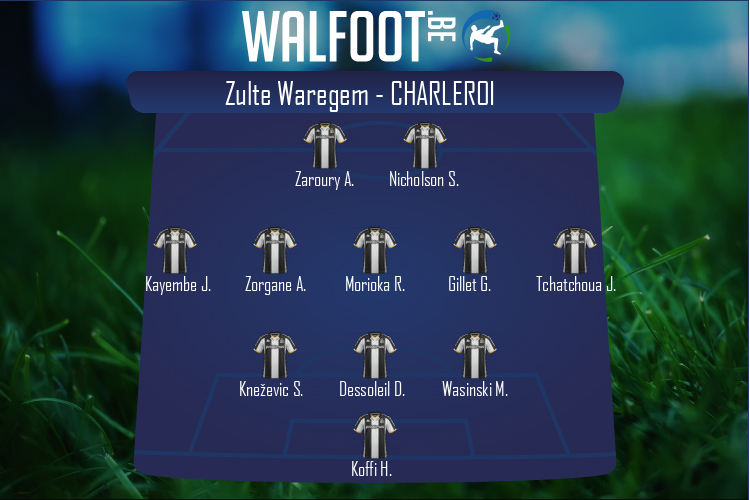 Composition Charleroi | Zulte Waregem - Charleroi (22/08/2021)