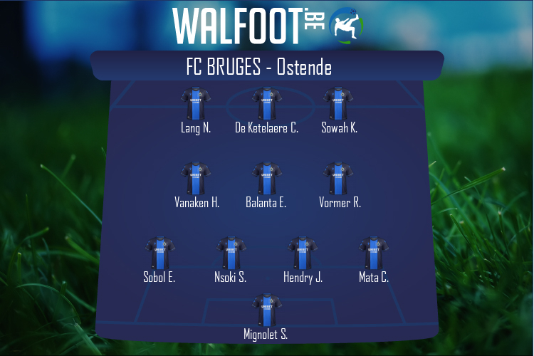 Composition FC Bruges | FC Bruges - Ostende (10/09/2021)