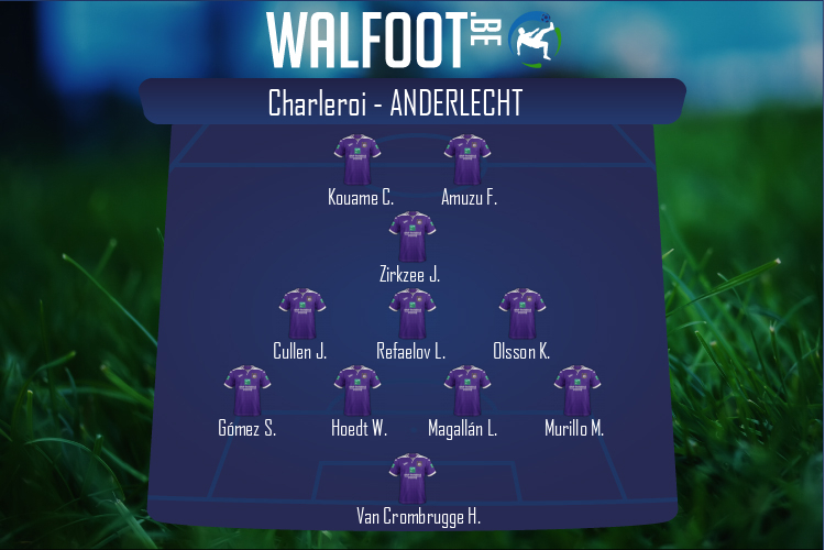 Composition Anderlecht | Charleroi - Anderlecht (27/11/2021)
