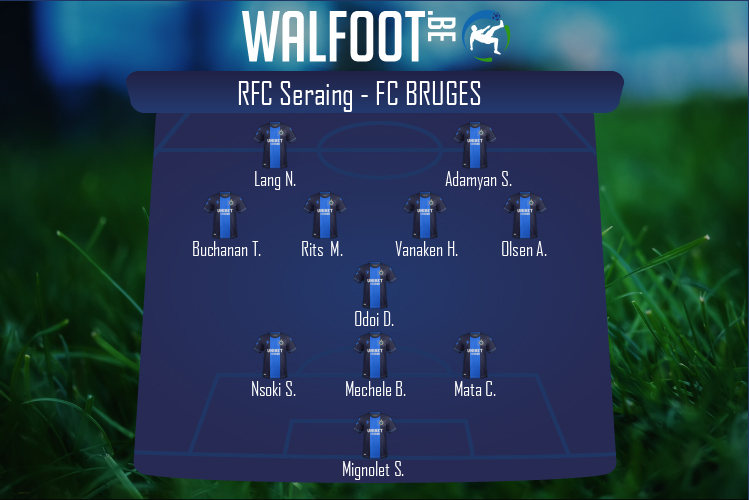 Composition FC Bruges | RFC Seraing - FC Bruges (05/03/2022)