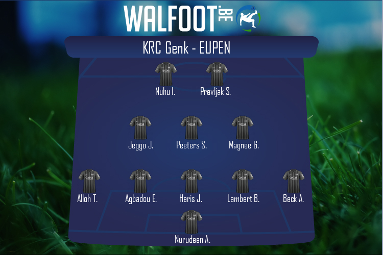 Composition Eupen | KRC Genk - Eupen (03/04/2022)