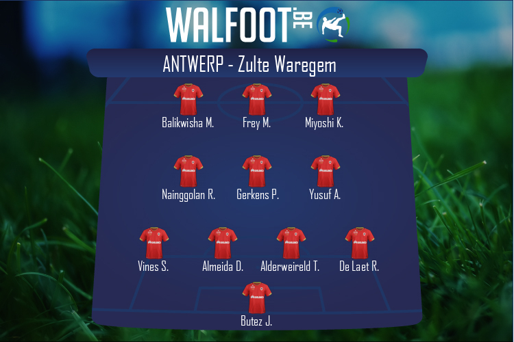 Composition Antwerp | Antwerp - Zulte Waregem (31/07/2022)