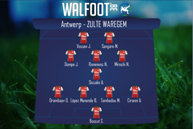 Composition Zulte Waregem | Antwerp - Zulte Waregem (31/07/2022)