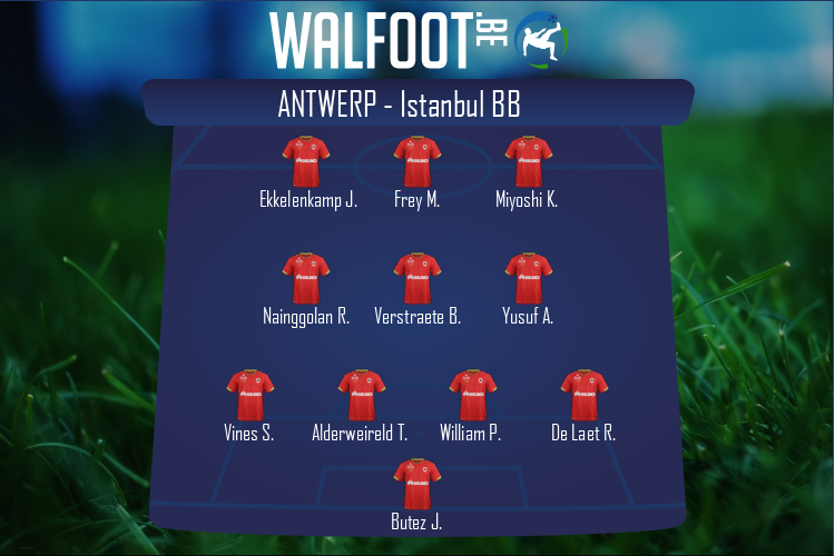 Composition Antwerp | Antwerp - Istanbul Basaksehir FK (25/08/2022)