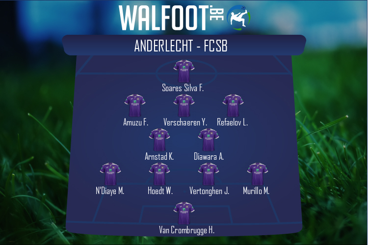 Composition Anderlecht | Anderlecht - FCSB (27/10/2022)