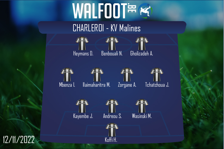 Composition Charleroi | Charleroi - KV Malines (12/11/2022)