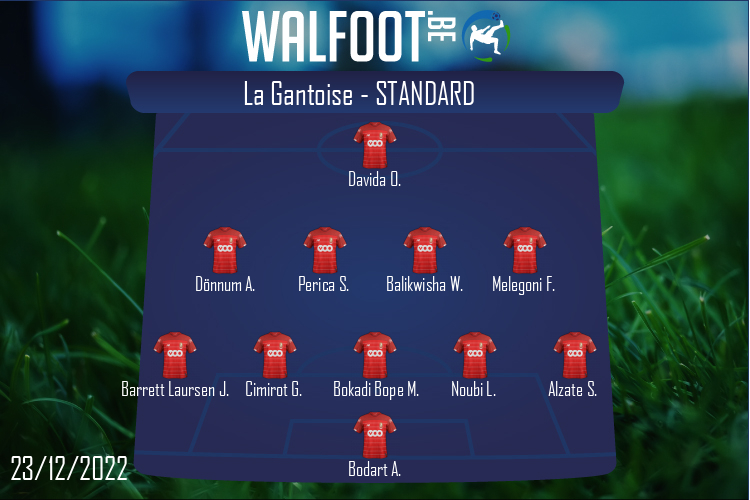Composition Standard | La Gantoise - Standard (23/12/2022)