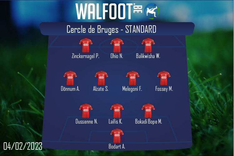 Composition Standard | Cercle de Bruges - Standard (04/02/2023)