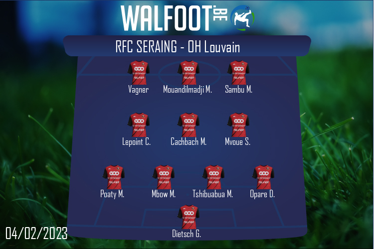 Composition RFC Seraing | RFC Seraing - OH Louvain (04/02/2023)