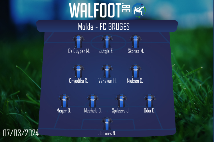 Composition FC Bruges | Molde - FC Bruges (07/03/2024)