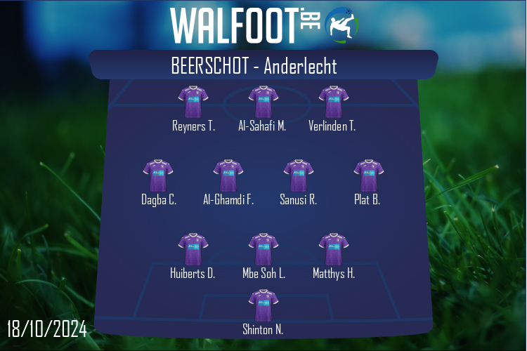 Composition Beerschot | Beerschot - Anderlecht (18/10/2024)
