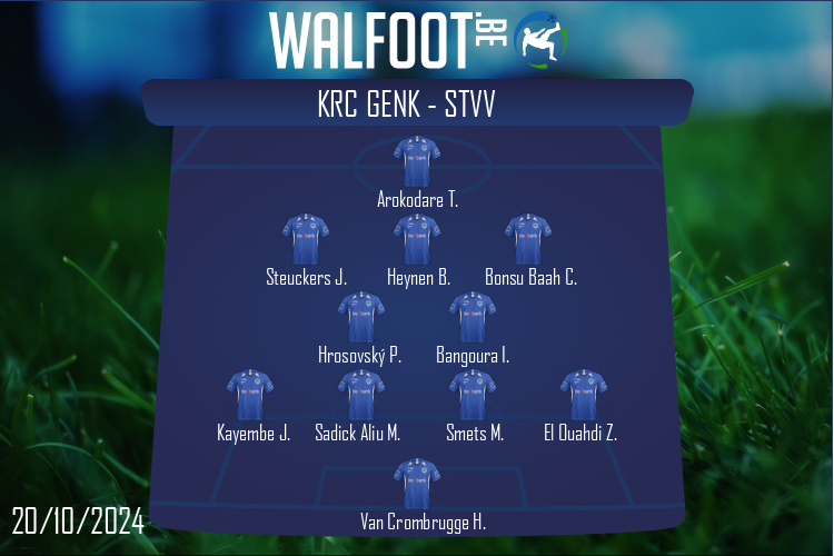 Composition KRC Genk | KRC Genk - STVV (20/10/2024)