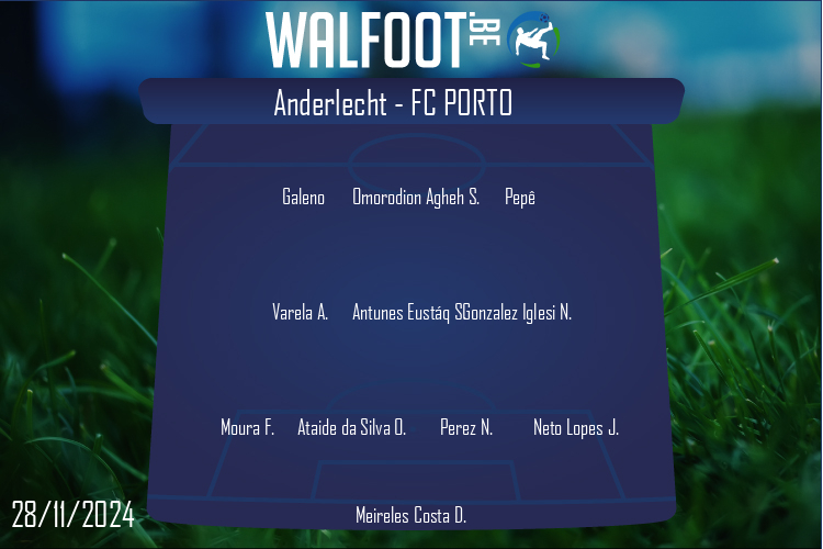 Composition FC Porto | Anderlecht - FC Porto (28/11/2024)