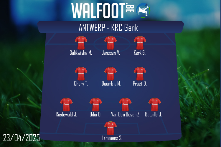 Composition Antwerp | Antwerp - KRC Genk (23/04/2025)