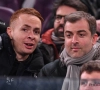 Adrien Trebel en tribunes à Charleroi avec Mogi Bayat