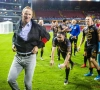 Wouter Vrancken et Francky Dury réagissent après le match Zulte Waregem-KV Malines