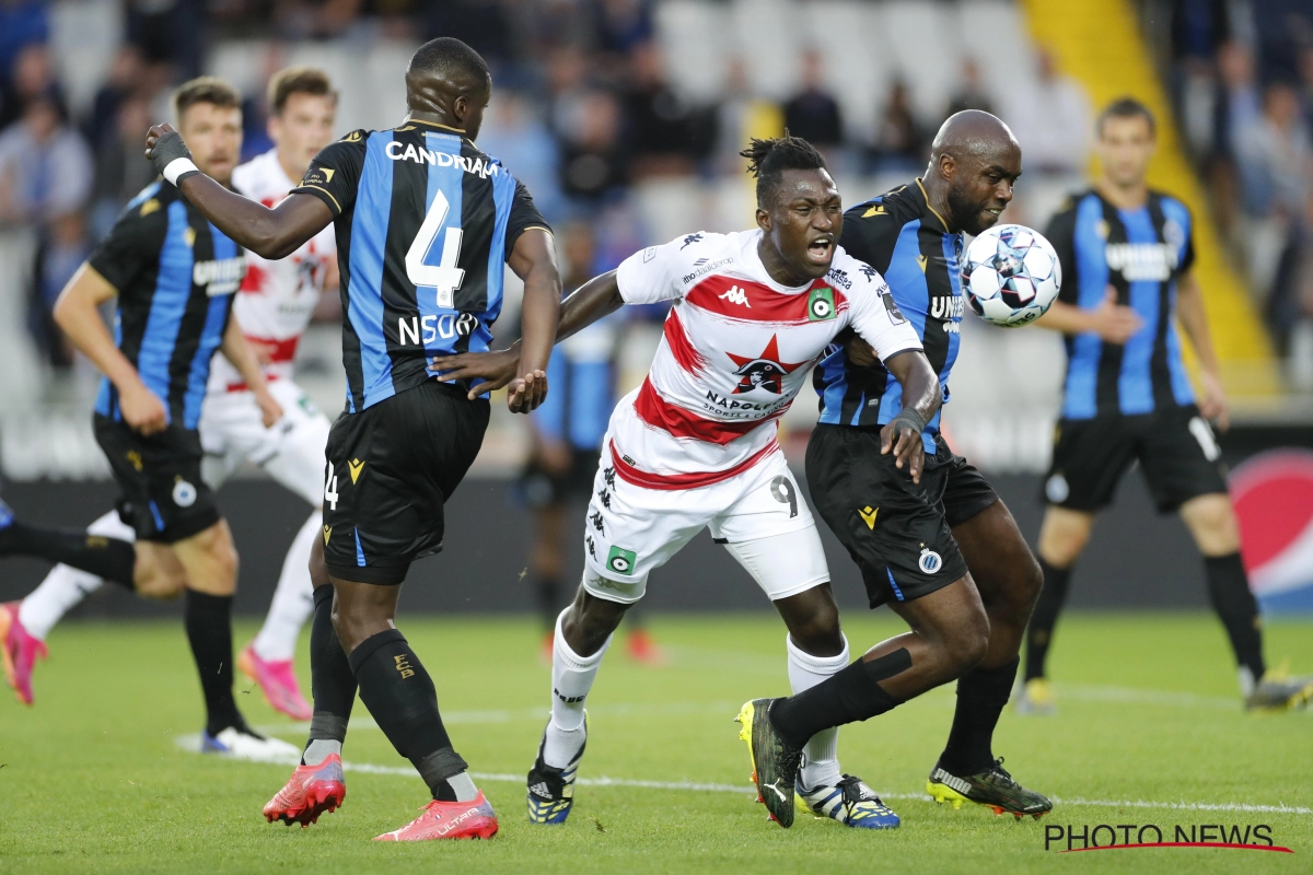 Kevin Denkey victime d'insultes racistes lors du derby brugeois 