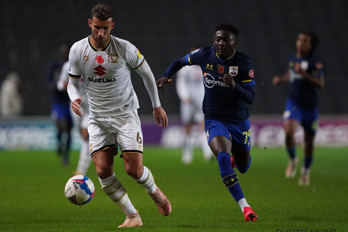 Le jeune Kazeem Olaigbe, prêté par Southampton, inscrit ses deux premiers buts professionnels