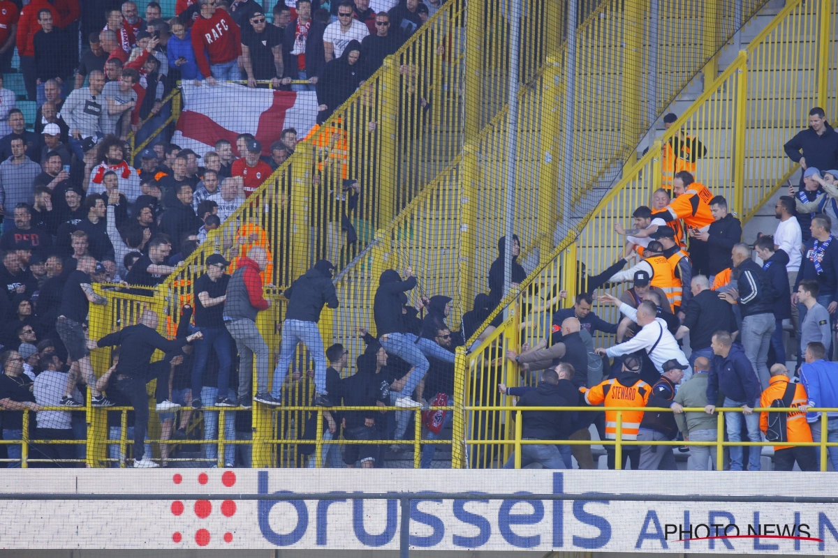 Douze supporters de l'Antwerp interdits de stade après les incidents à Bruges