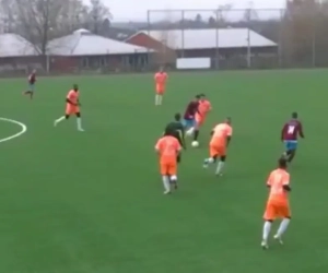 La JS Liègeoise en fête pour le premier match de championnat de son histoire