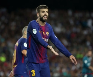 Gérard Piqué en pleurs après la rencontre du Barça