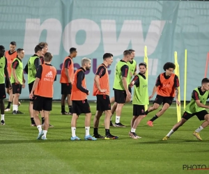 Les Diables Rouges presque au complet à l'entraînement, à deux jours du Canada 