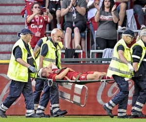 📷 Et le silence enhvahit Sclessin : l'impressionnante blessure à la tête d'Ibe Hautekiet, sorti sur blessure