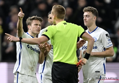 Exclu face à Anderlecht pour un très vilain geste, un joueur de La Gantoise fulmine contre l'arbitrage : "C'est injuste !" 