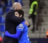 Le coach de Genk Philippe Clement et son joueur Leandro Trossard évoquent l'absence de Pozuelo en Play-Offs 1