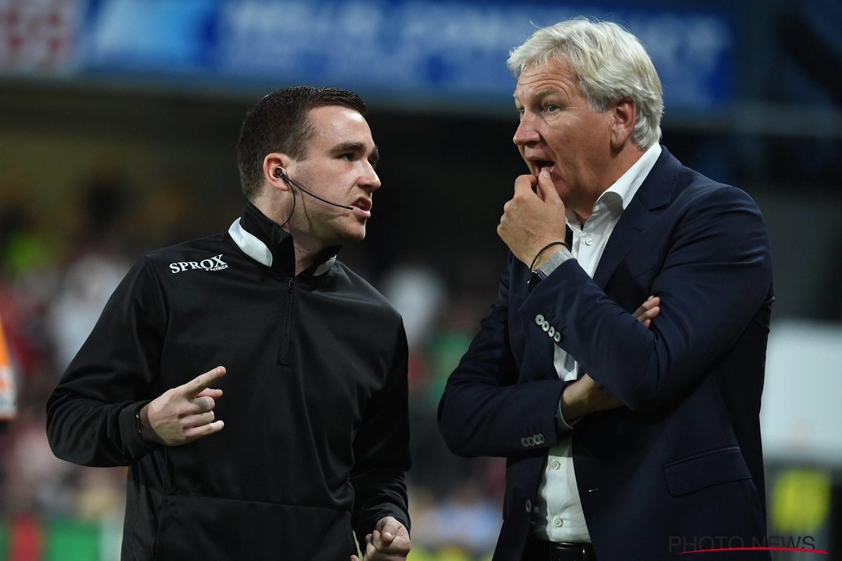 Marc Brys estime que l'arbitre a commis une erreur sur le premier but d'Anderlecht