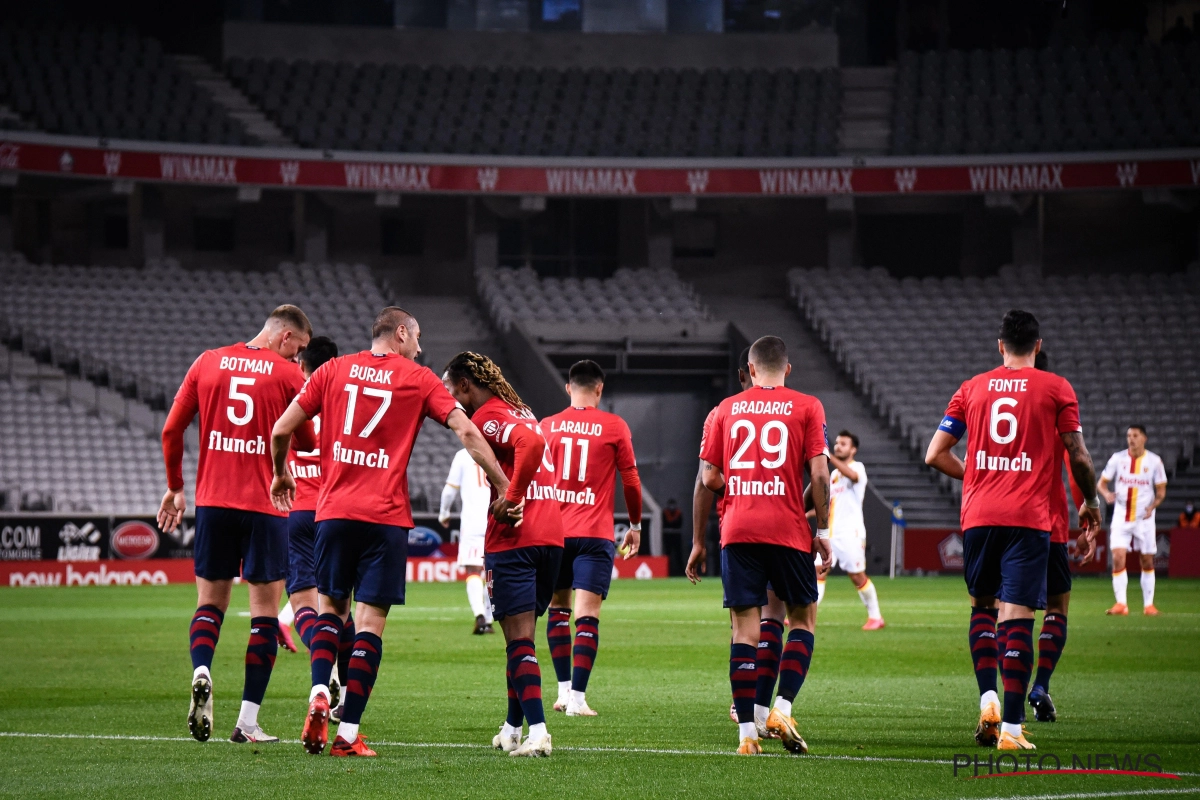 Ligue 1 : Lille remporte le derby du Nord et s'empare du fauteuil de leader 