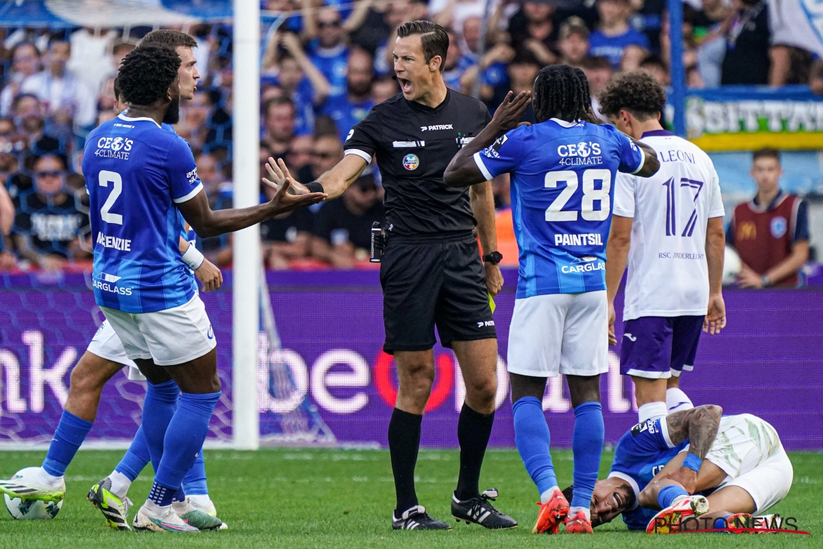 "Ce que vous ne savez pas...": l'arbitre de Genk-Anderlecht justifie l'exclusion Bonsu Baah 