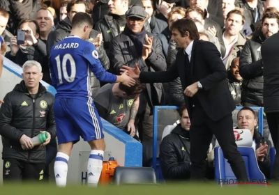 Antonio Conte loue le travail sans ballon d'Hazard: "Quand il joue comme ça, c'est un joueur complet"