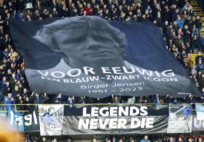 Le Club de Bruges a rendu un bel hommage à Birger Jensen : "Les légendes ne meurent jamais"