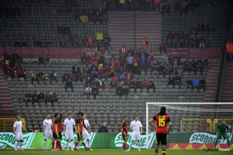 Les supporters belges montrent leur mécontentement !